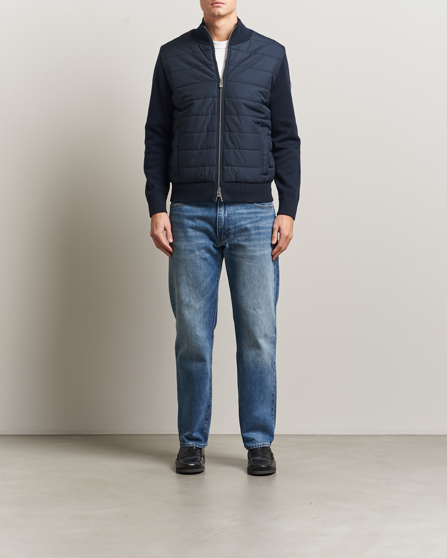 Mies | Takit | BOSS BLACK | Hernest Hybrid Full Zip Dark Blue