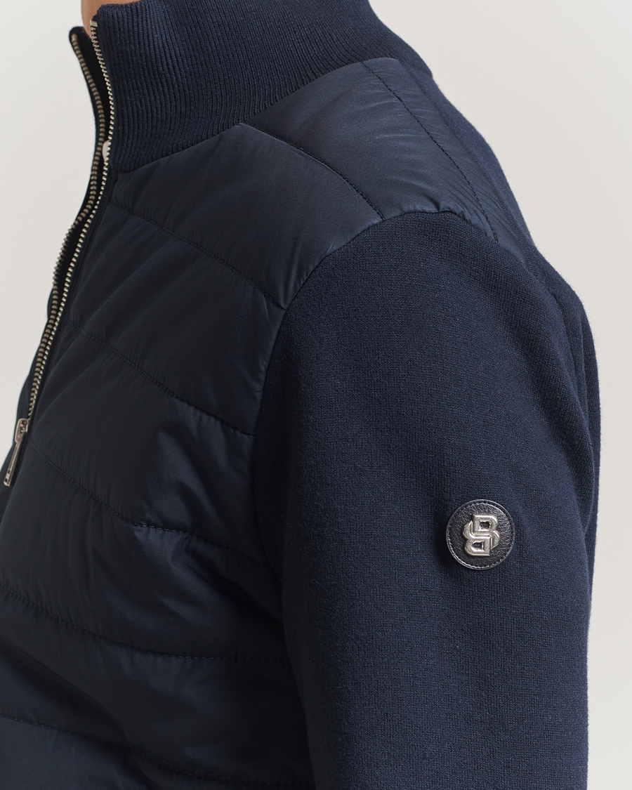 Mies | Takit | BOSS BLACK | Hernest Hybrid Full Zip Dark Blue