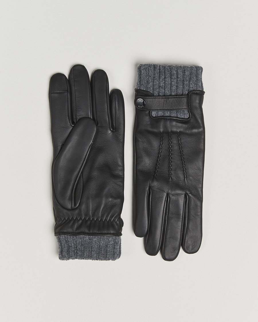 Mies | Käsineet | BOSS BLACK | Hyden Leather Glove Black