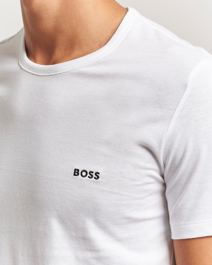 Mies | T-paidat | BOSS BLACK | 3-Pack Crew Neck T-Shirt White/Green/Black