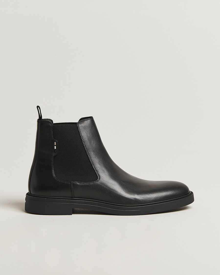 Mies | Nilkkurit | BOSS BLACK | Calev Leather Chelsea Boot Black