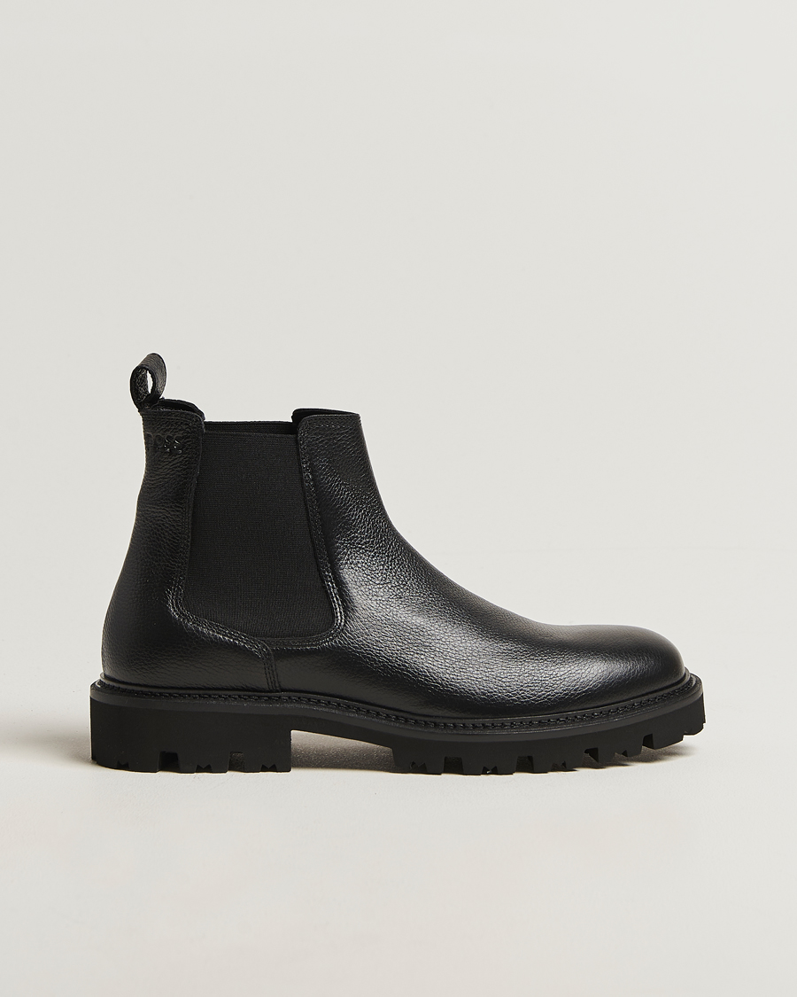 Mies | Nilkkurit | BOSS BLACK | Julyo Leather Chelsea Boot Black