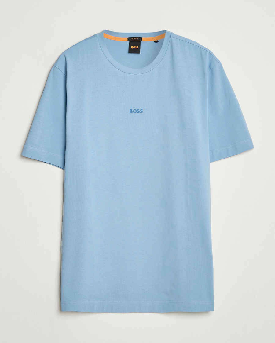 Mies | T-paidat | BOSS ORANGE | Tchup Logo Crew Neck T-Shirt Light Blue