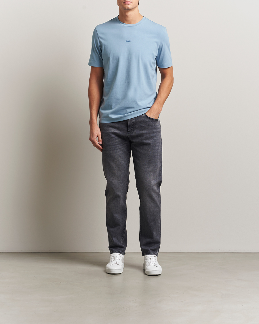 Mies | T-paidat | BOSS ORANGE | Tchup Logo Crew Neck T-Shirt Light Blue