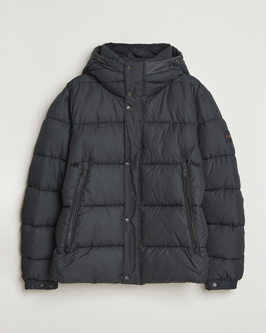 Mies | Takit | BOSS ORANGE | Omaris Down Hooded Jacket Black