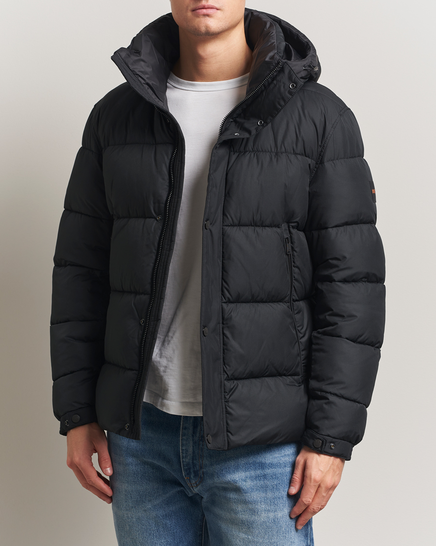 Mies | Takit | BOSS ORANGE | Omaris Down Hooded Jacket Black