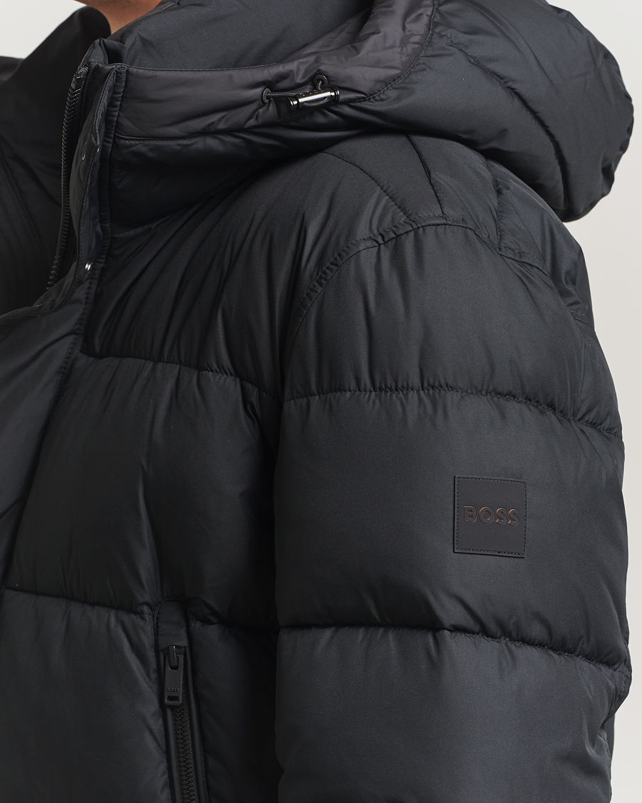 Mies | Takit | BOSS ORANGE | Omaris Down Hooded Jacket Black