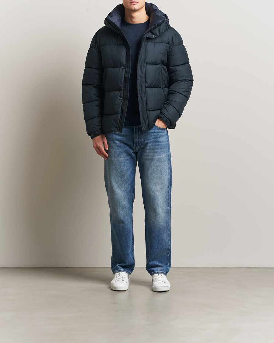 Mies | Takit | BOSS ORANGE | Omaris Down Hooded Jacket Dark Blue