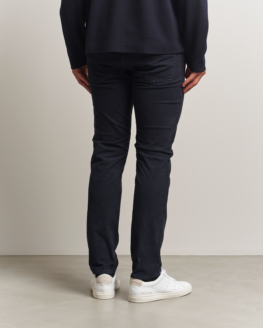 Mies | Housut | BOSS ORANGE | Delaware Corduroy Cotton 5-Pocket Pants Dark Blue