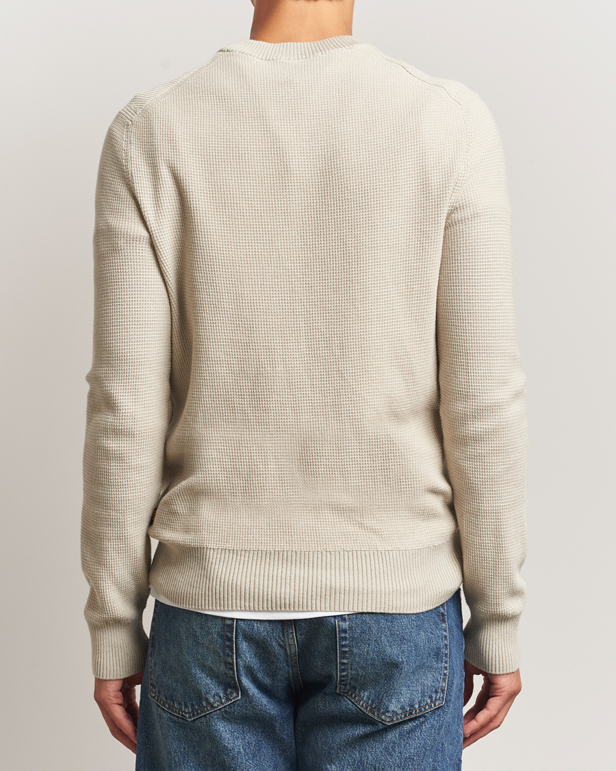 Mies | Puserot | BOSS ORANGE | Klapok Knitted Crew Neck Sweater Light Beige