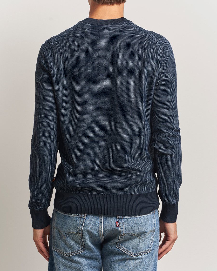 Mies | Puserot | BOSS ORANGE | Klapok Knitted Crew Neck Sweater Dark Blue