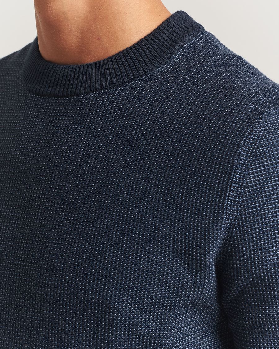 Mies | Puserot | BOSS ORANGE | Klapok Knitted Crew Neck Sweater Dark Blue