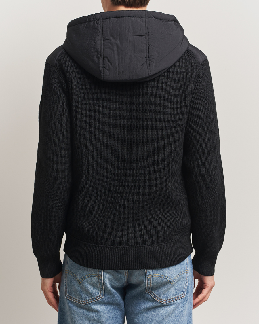 Mies | Puserot | BOSS ORANGE | Kiaccio Hybrid Hooded Full Zip Black
