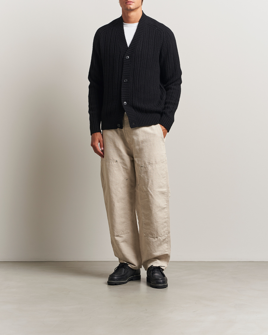 Mies | Puserot | BOSS ORANGE | Kortho Wool Knitted Cardigan Black