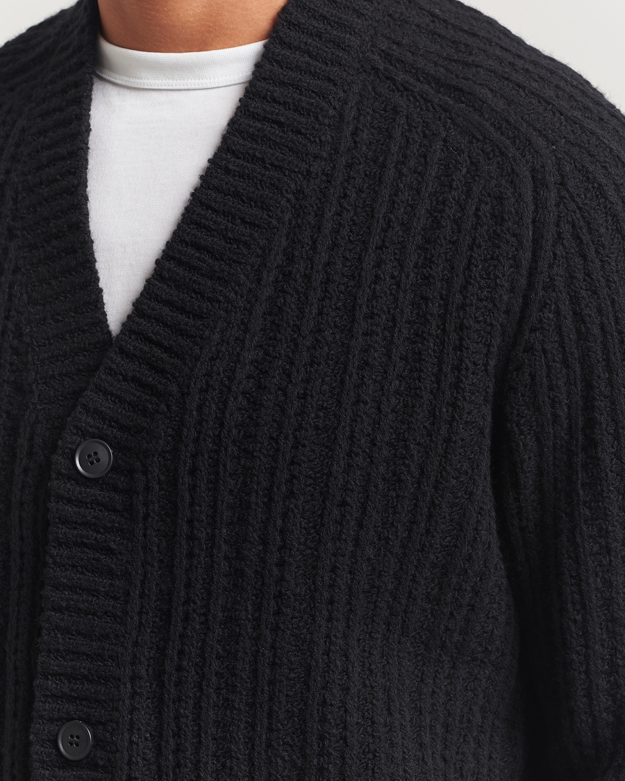 Mies | Puserot | BOSS ORANGE | Kortho Wool Knitted Cardigan Black