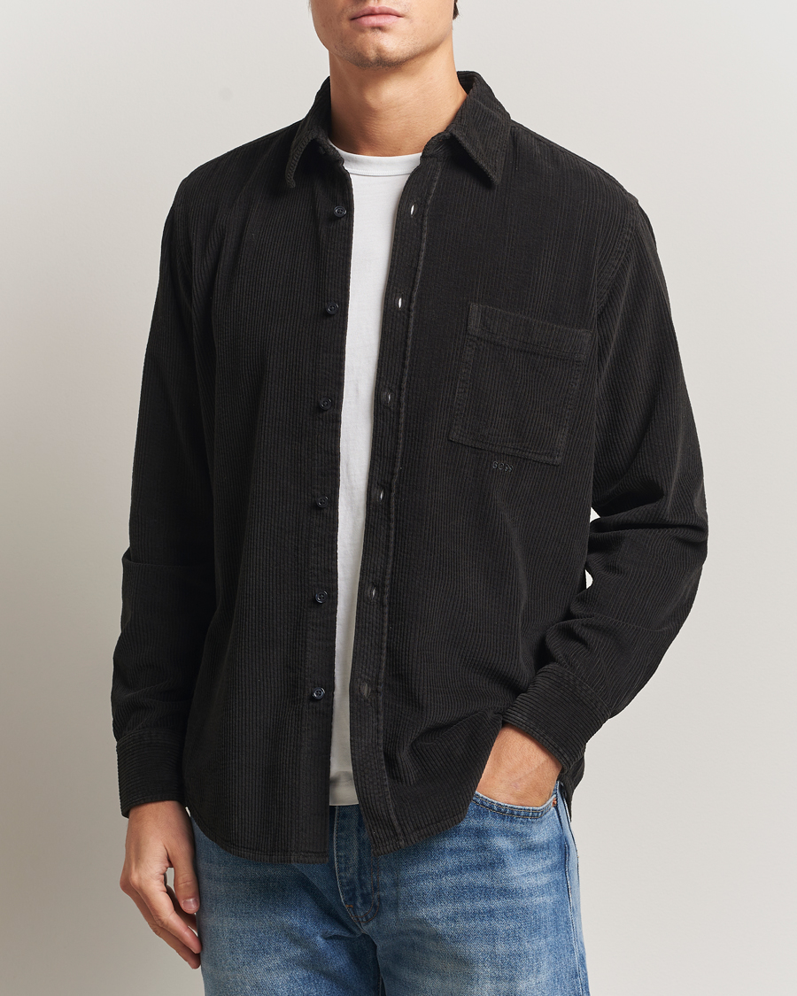 Mies | Kauluspaidat | BOSS ORANGE | Relegant Corduroy Shirt Black