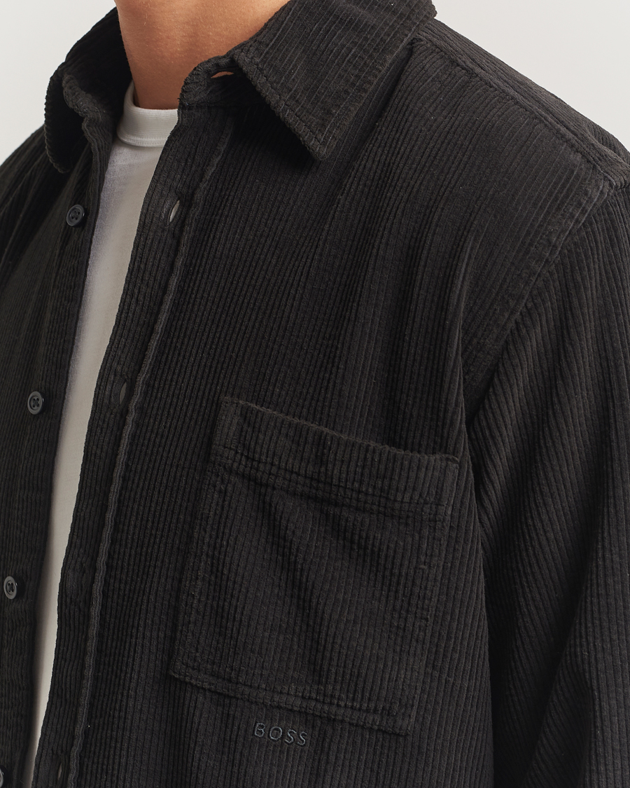 Mies | Kauluspaidat | BOSS ORANGE | Relegant Corduroy Shirt Black
