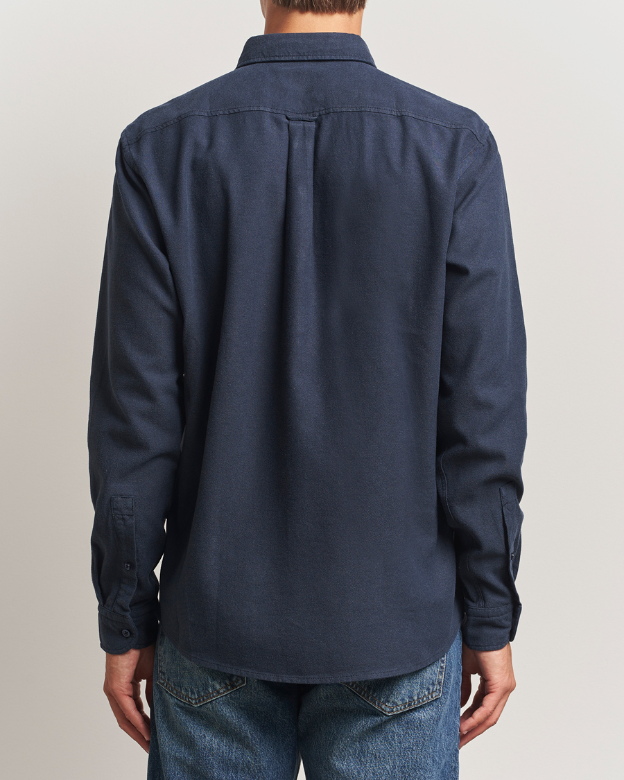 Mies | Kauluspaidat | BOSS ORANGE | Rickert Brushed Cotton Shirt Dark Blue