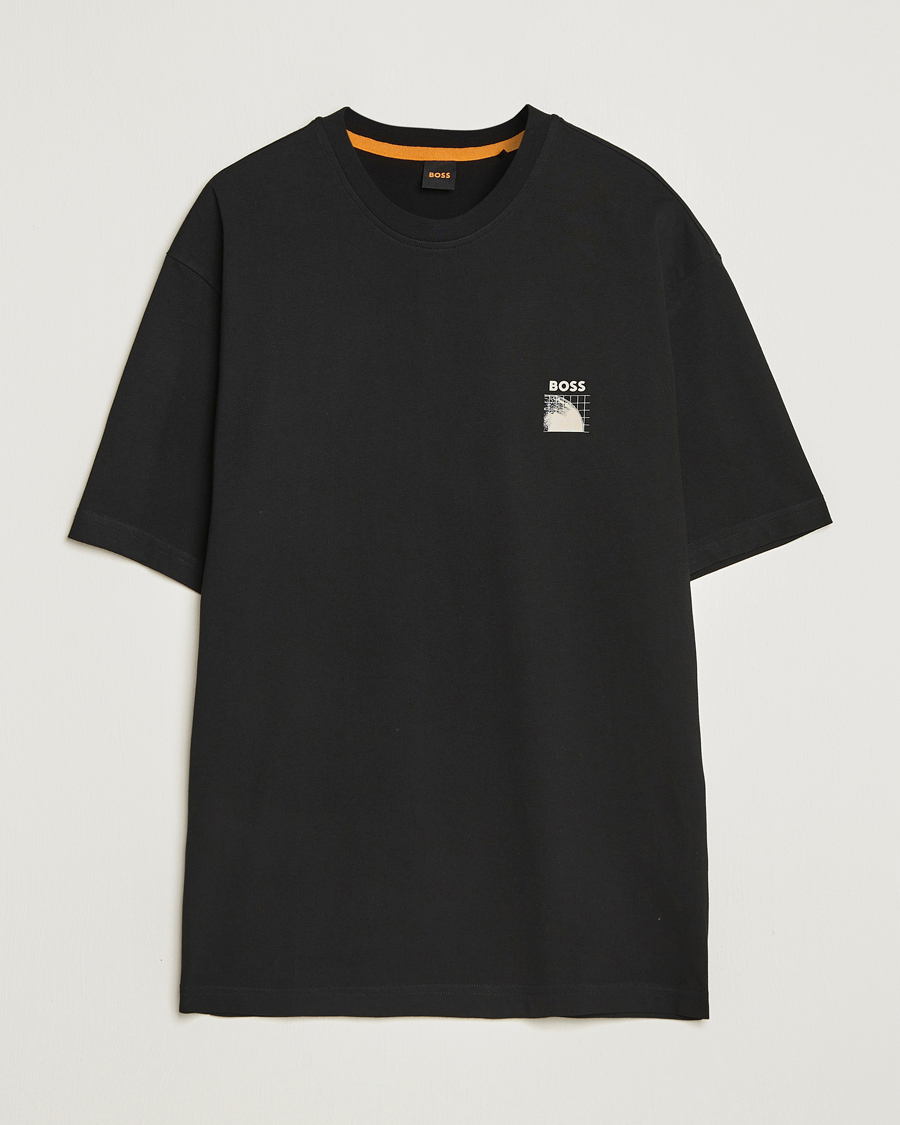 Mies | T-paidat | BOSS ORANGE | Radar Crew Neck T-Shirt Black