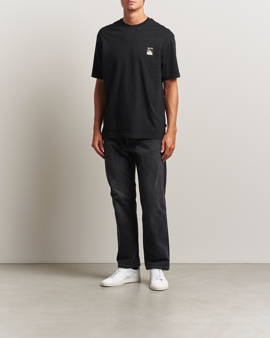 Mies | T-paidat | BOSS ORANGE | Radar Crew Neck T-Shirt Black