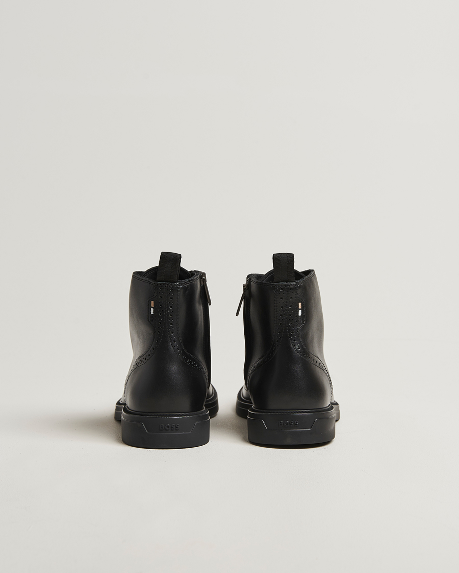 Mies | Nilkkurit | BOSS BLACK | Calev Leather Brogue Boot Black
