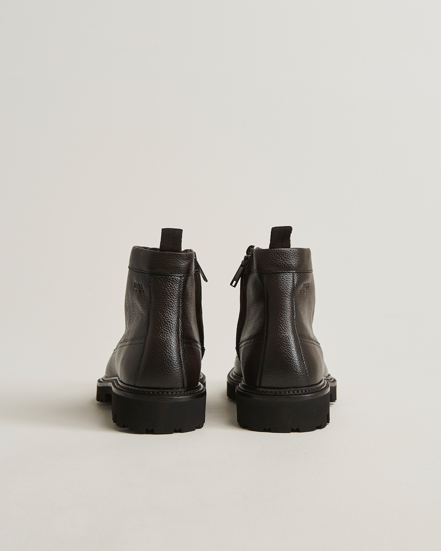 Mies | Nilkkurit | BOSS BLACK | Julyo Leather Boot Dark Brown
