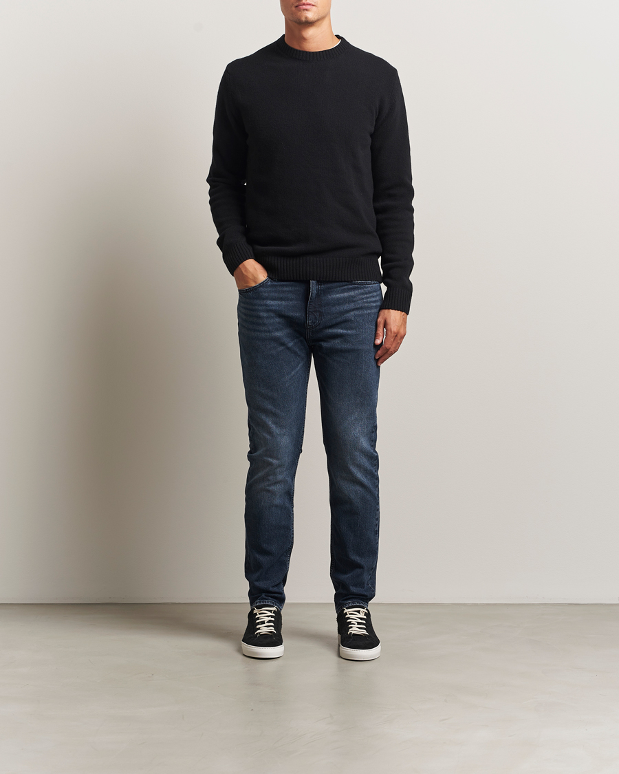 Mies | Farkut | HUGO | Ash Slim Fit Jeans Dark Blue
