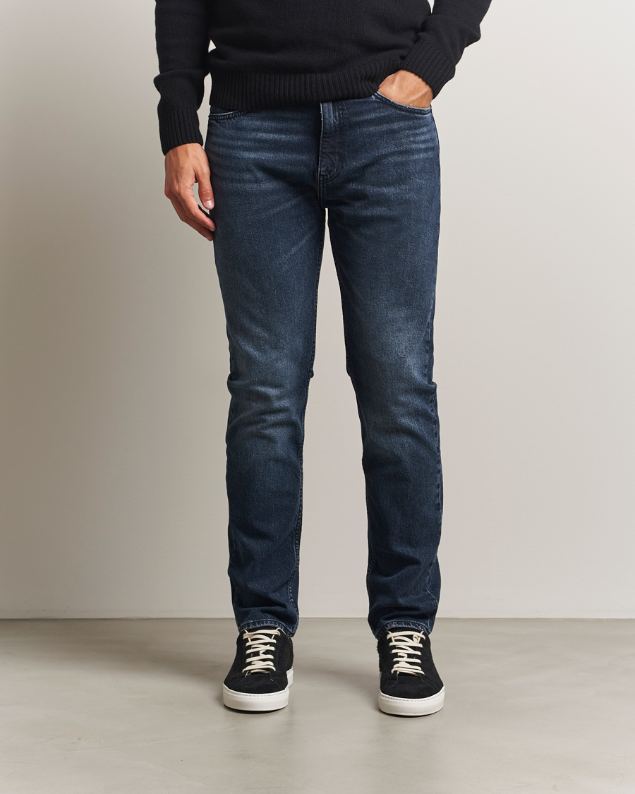 Mies | Farkut | HUGO | Ash Slim Fit Jeans Dark Blue