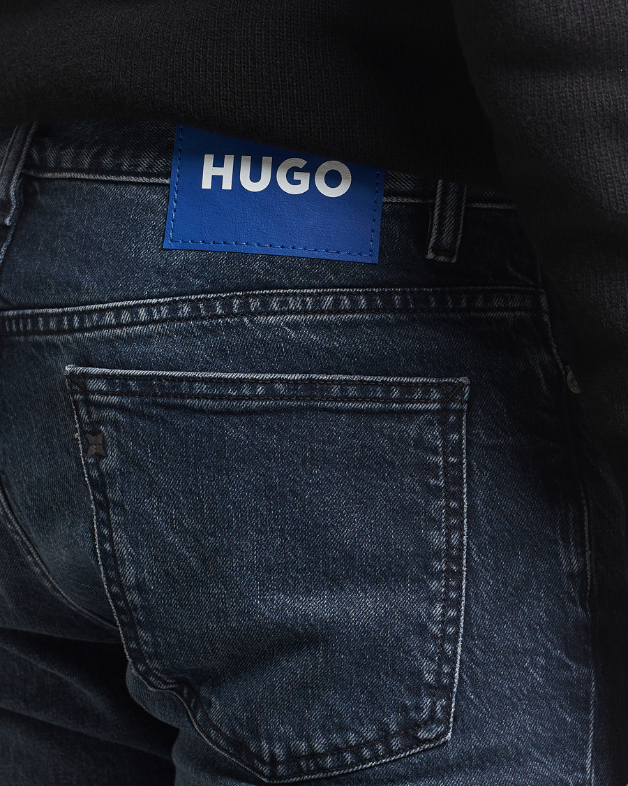 Mies | Farkut | HUGO | Ash Slim Fit Jeans Dark Blue