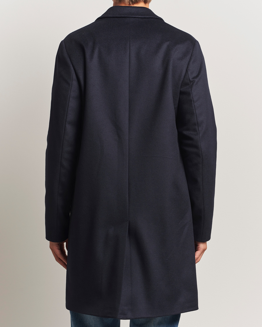 Mies | Takit | J.Lindeberg | August Wool/Cashmere Melton Coat Navy