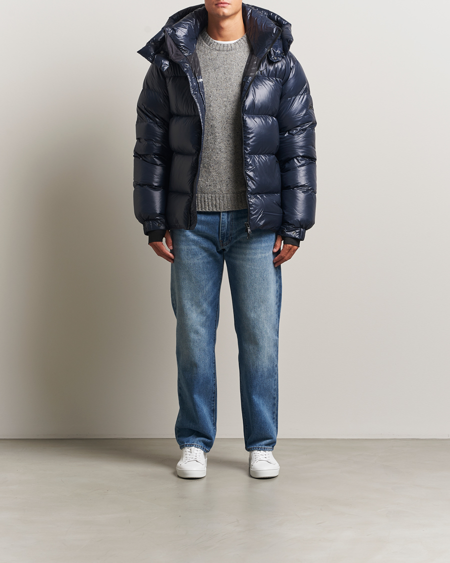 Mies | Takit | J.Lindeberg | Creek Down Hooded Jacket Navy