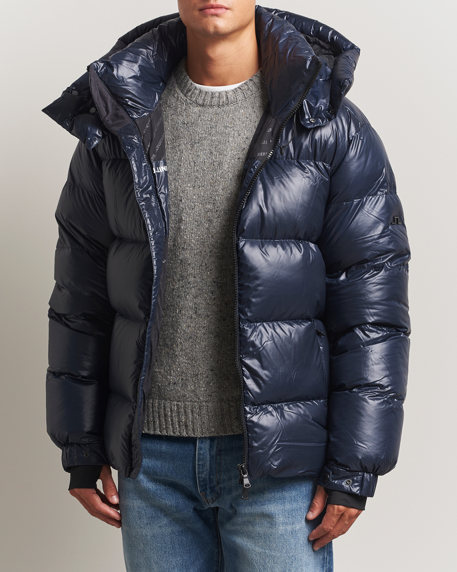 Mies | Takit | J.Lindeberg | Creek Down Hooded Jacket Navy