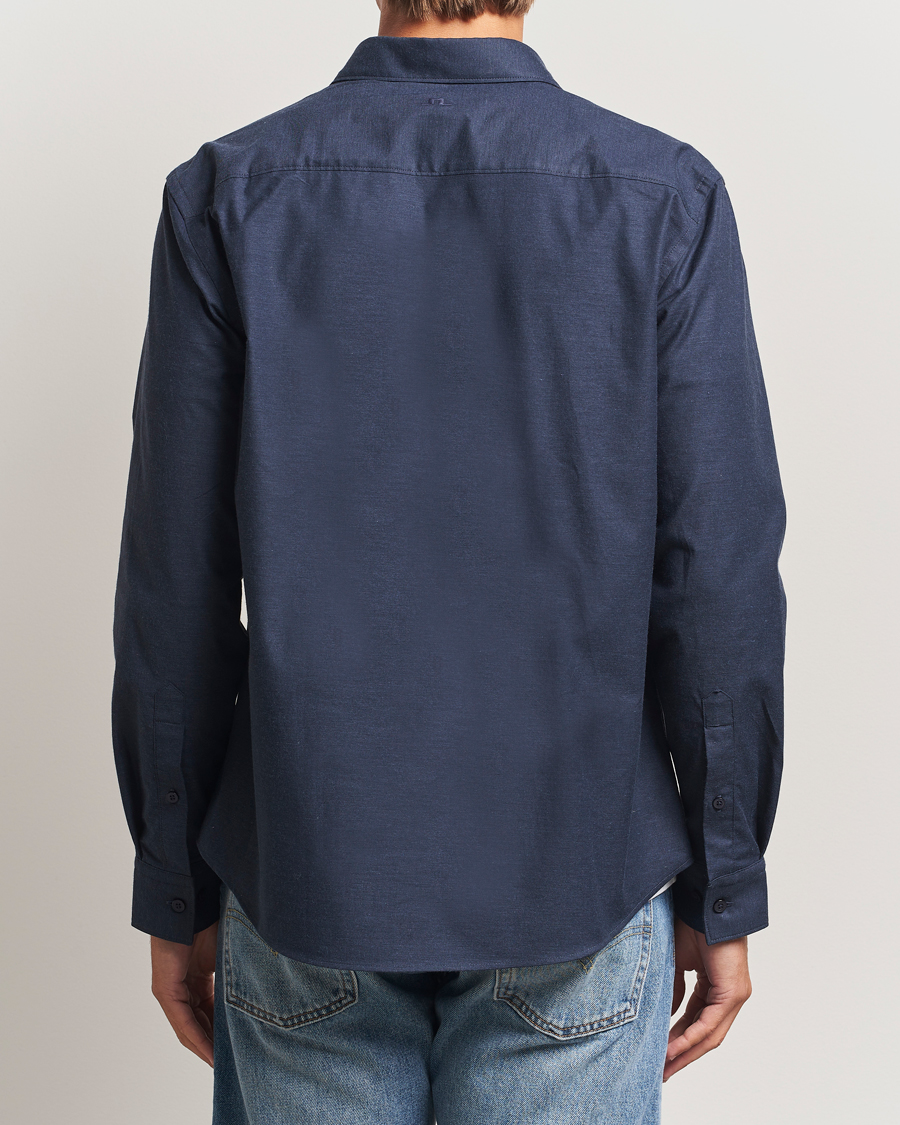 Mies | Kauluspaidat | J.Lindeberg | Slim Fit Light Flannel Shirt Navy
