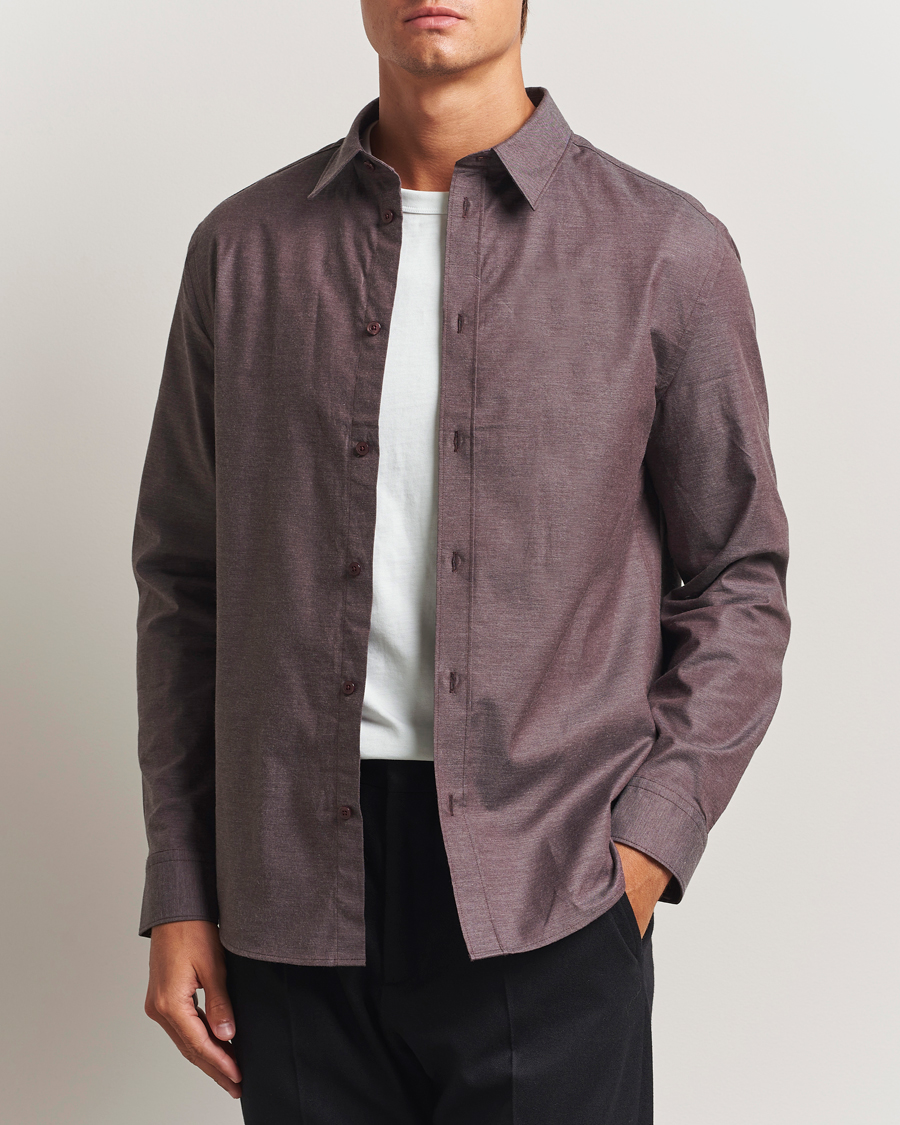 Mies | Kauluspaidat | J.Lindeberg | Slim Fit Light Flannel Shirt Huckleberry