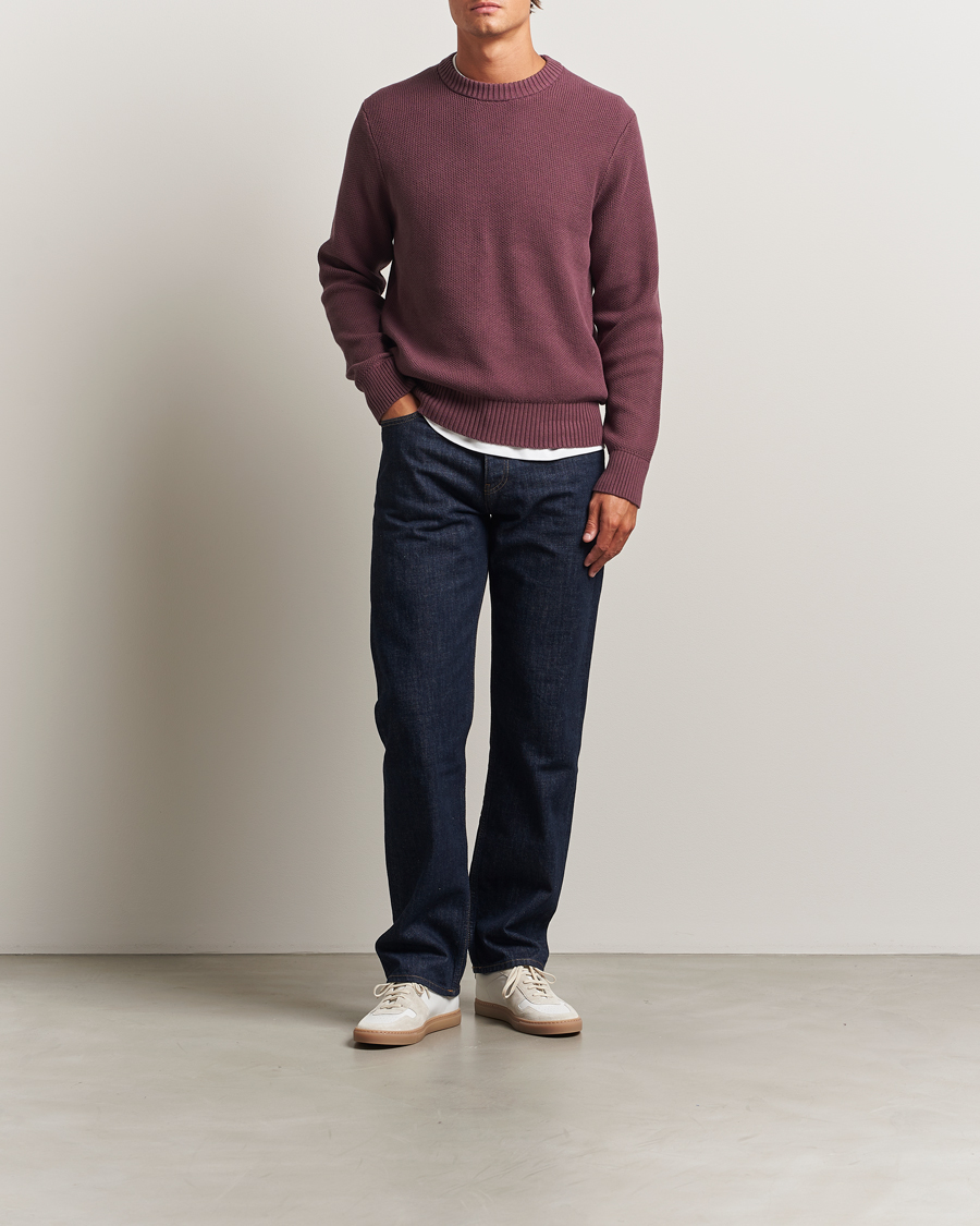 Mies | Puserot | J.Lindeberg | Oliver Structured Sweater Huckleberry