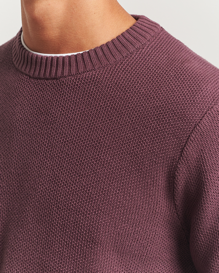 Mies | Puserot | J.Lindeberg | Oliver Structured Sweater Huckleberry