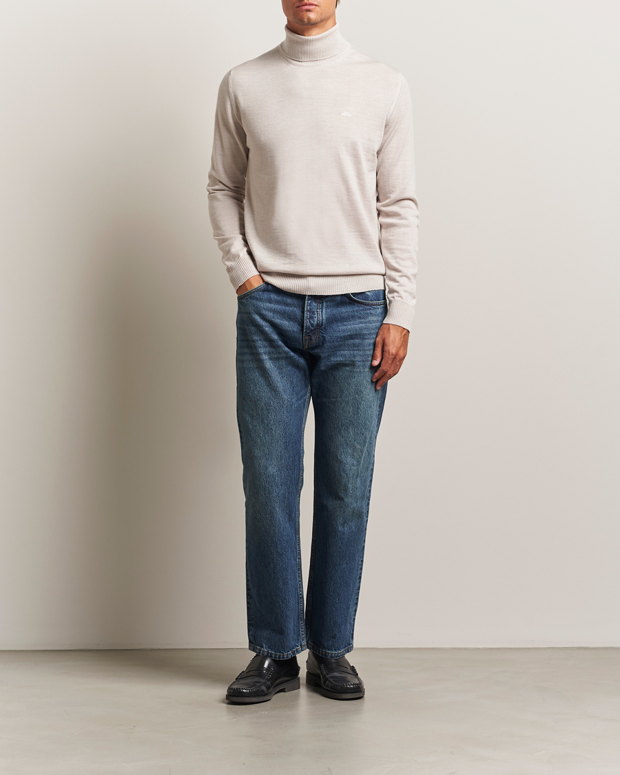 Mies | Puserot | J.Lindeberg | Kaden Merino Turtleneck Moonbeam Melange