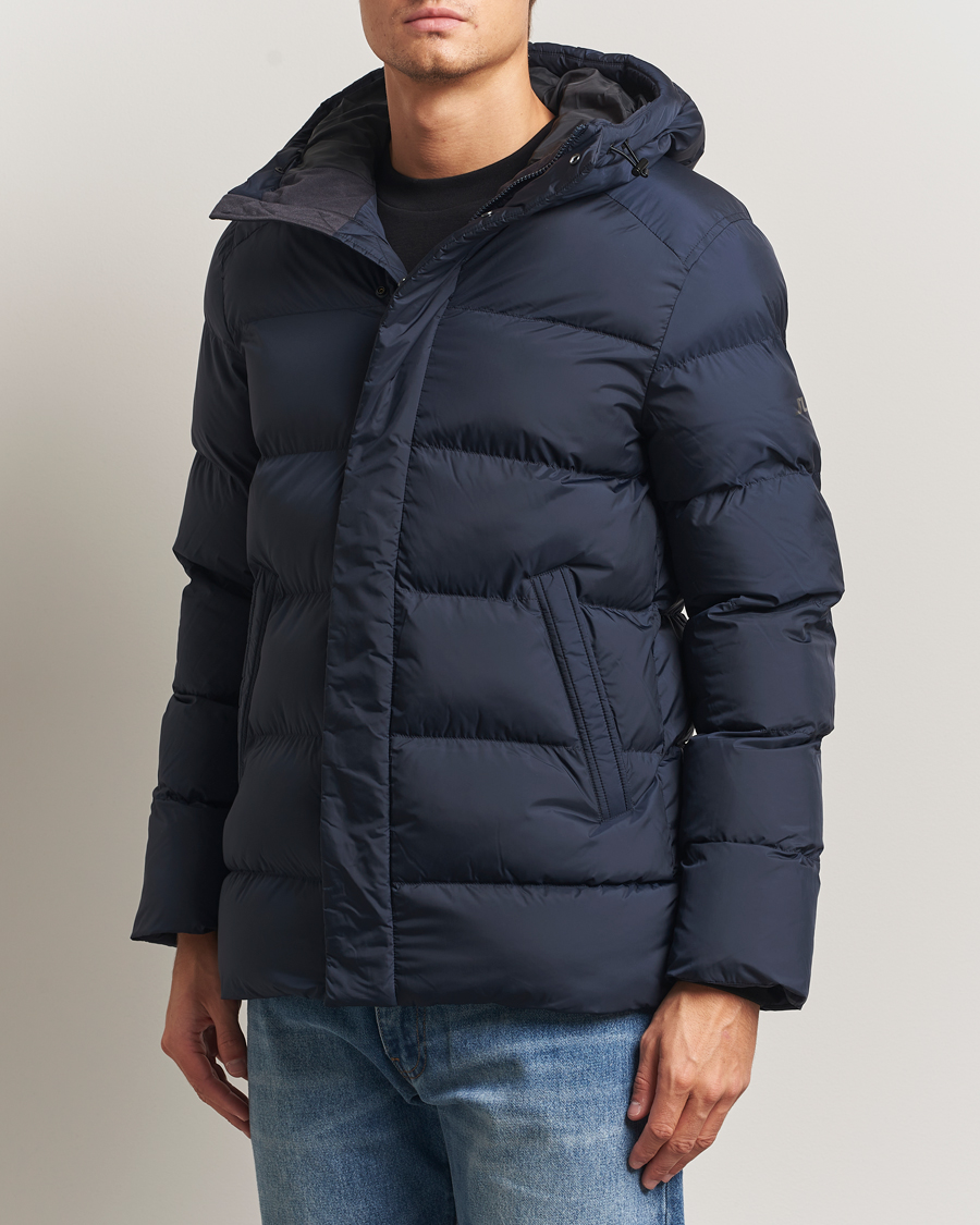 Mies | Takit | J.Lindeberg | Padded Hooded Jacket Navy