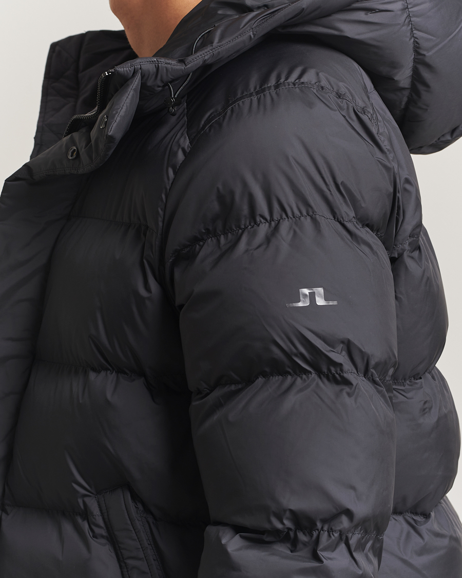 Mies | Takit | J.Lindeberg | Padded Hooded Jacket Black