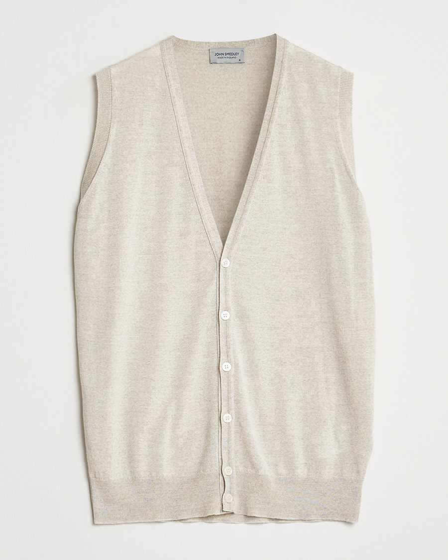 Mies | Puserot | John Smedley | Huntswood Slim Fit Waistcoat Grey Fleece
