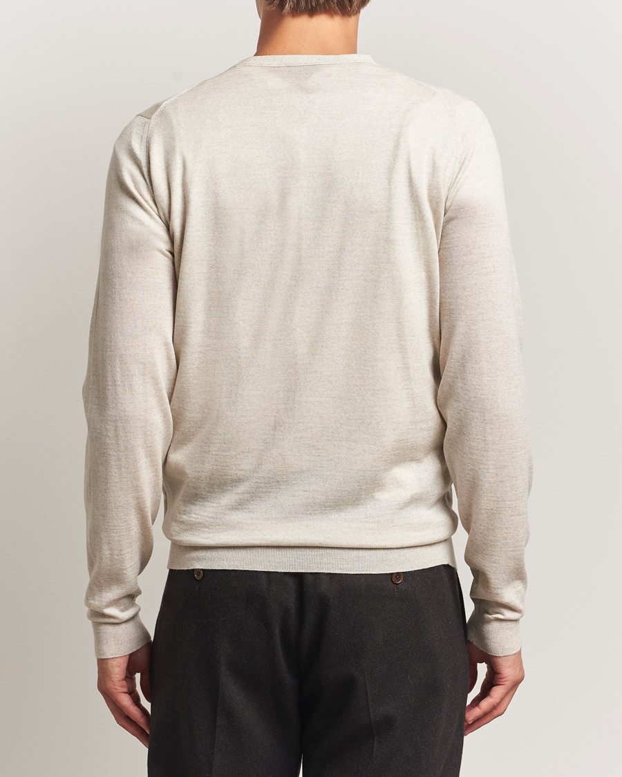 Mies | Puserot | John Smedley | Petworth Extra Fine Merino Cardigan Grey Fleece