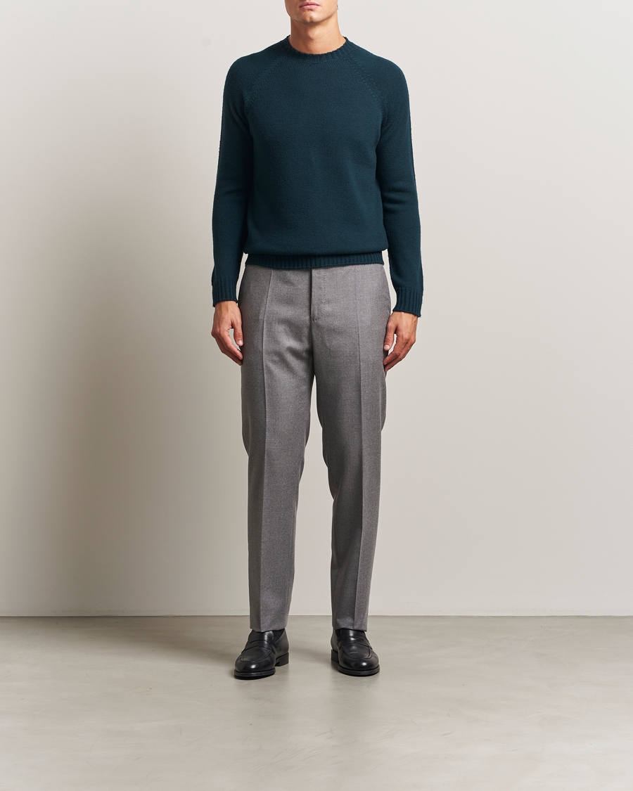 Mies | Puserot | John Smedley | Denver Extra Fine Merino Crew Neck Richardson Green