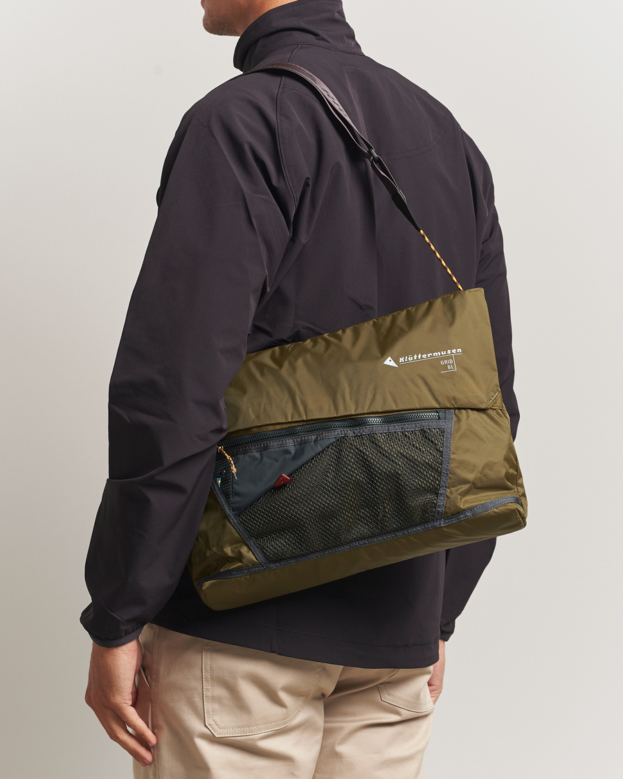 Mies | Klättermusen Grid Messenger Bag Olive | Klättermusen | Grid Messenger Bag Olive