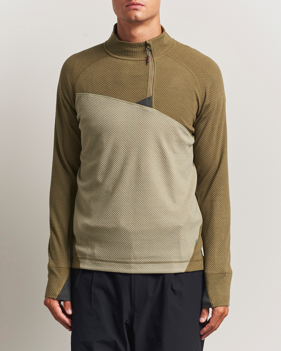 Mies | Puserot | Klättermusen | Huge Half Zip Sweater Silver Green Olive