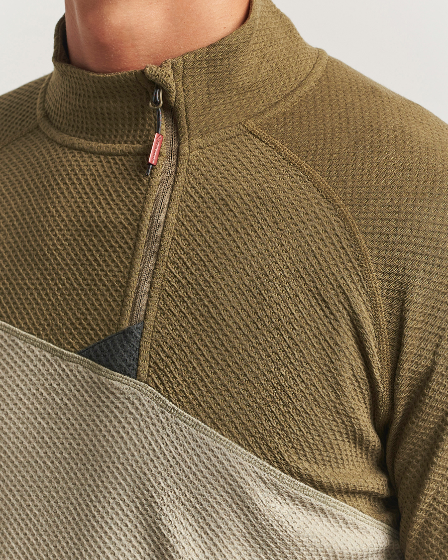 Mies | Puserot | Klättermusen | Huge Half Zip Sweater Silver Green Olive