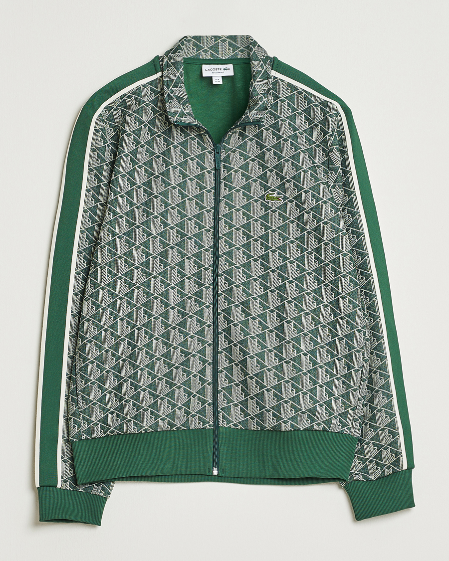 Mies | Puserot | Lacoste | Monogram Track Jacket Green/Sinople