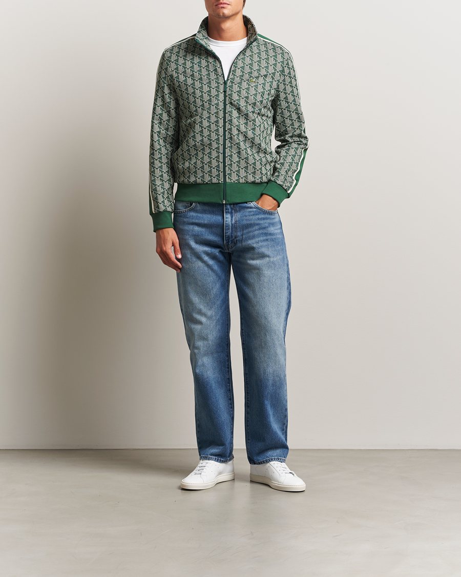 Mies | Puserot | Lacoste | Monogram Track Jacket Green/Sinople