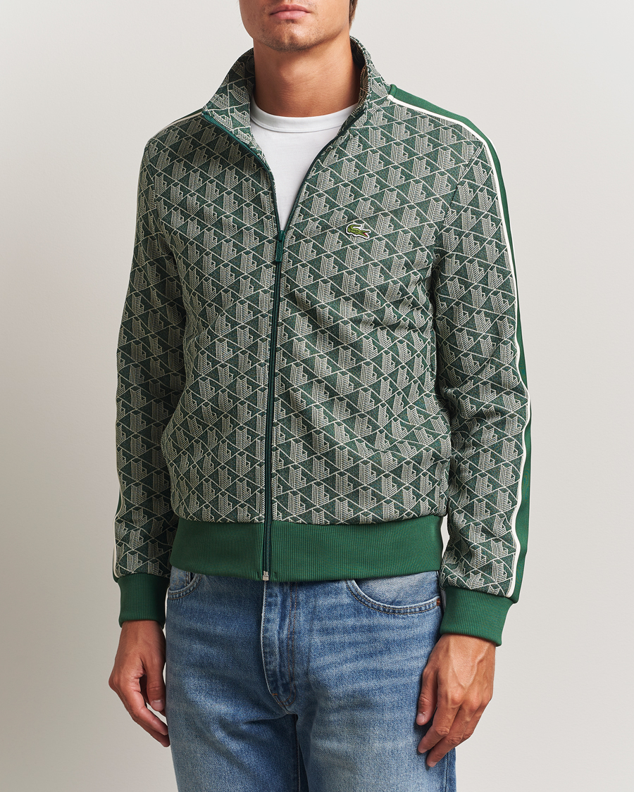 Mies | Puserot | Lacoste | Monogram Track Jacket Green/Sinople