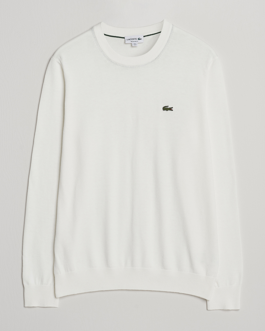 Mies | Puserot | Lacoste | Cotton Knitted Sweater Flour