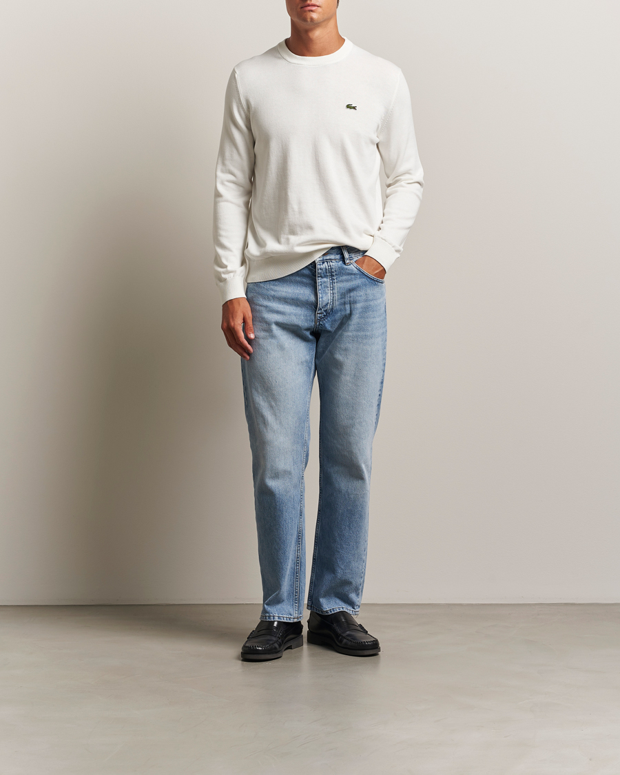 Mies | Puserot | Lacoste | Cotton Knitted Sweater Flour